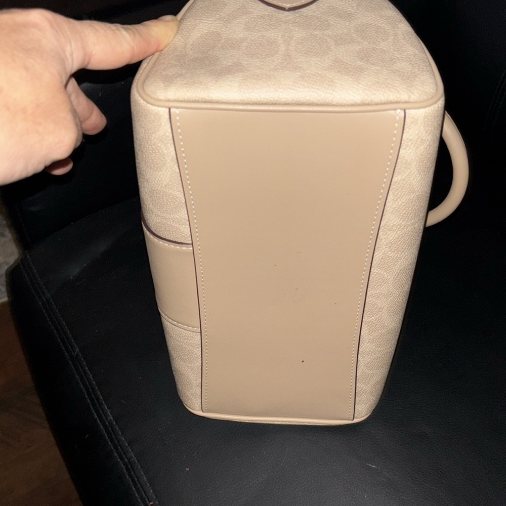 Rowan Satchel Bag In Signature Canvas  Silver/sand/taupe
TV featured - Picture 7 of 8